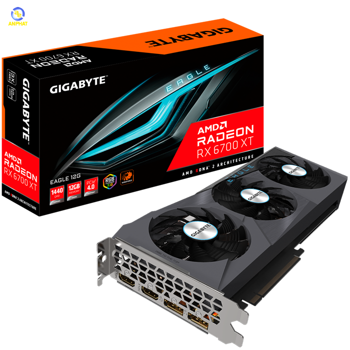 VGA GIGABYTE Radeon RX 6700 XT EAGLE 12G (GV-R67XTEAGLE-12GD)