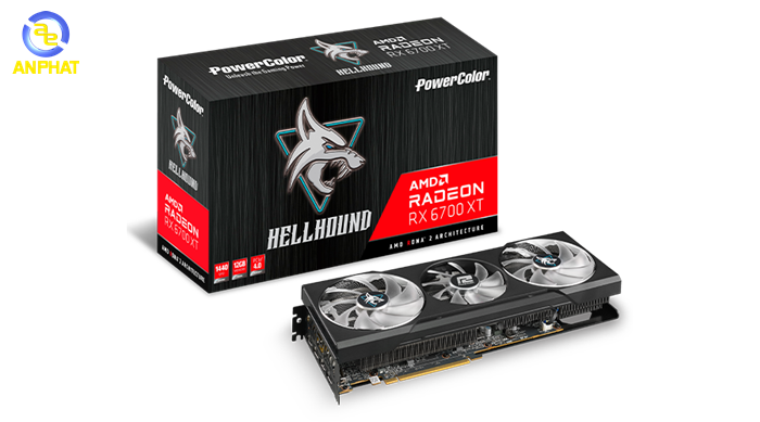 【動作品】AXRX 6700XT 12GBD6-3DHL HELLHOUND Powercolor RX 6700XT 12GBD6-3DHLV2 Hellhound Spectral White