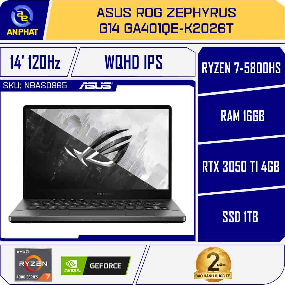 ASUS ゲーミングノートPC ROG Zephyrus G14 GA401QC AMD Ryzen 5800HS 16GB 512GB RT 