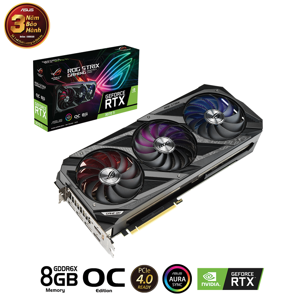 VGA ASUS ROG Strix GeForce RTX 3070 Ti OC 8GB GDDR6X (ROG-STRIX ...