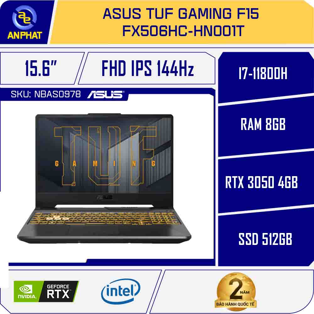 ASUS ゲーミングノートPCTUF Gaming F15 FX506HC i7（Laptop ASUS TUF 