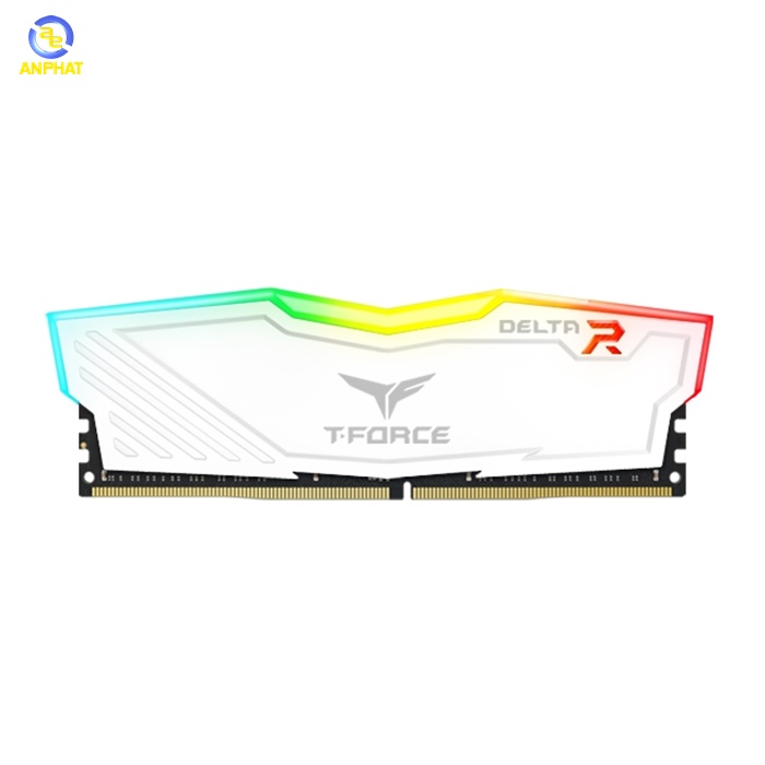 Ram TEAMGROUP T-Force DELTA RGB 8GB (1x8GB) DDR4 3200MHz (Trắng)