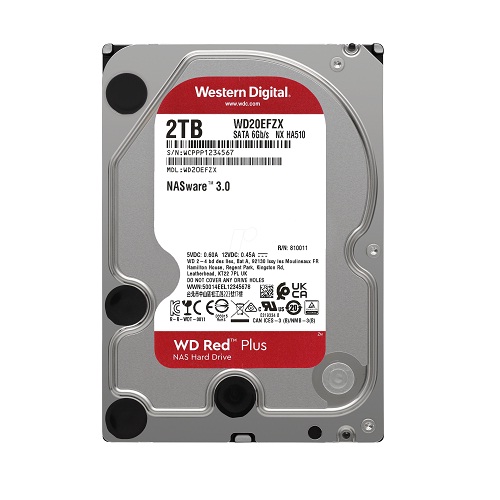 Ổ cứng Western Digital Red Plus 2TB 3.5 inch 128MB Cache 5400RPM