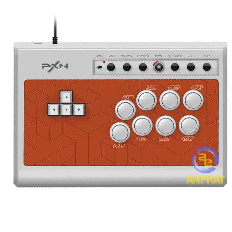 Tay cầm phím cơ Arcade Fight Stick PXN X8 USB TRẮNG dành cho PS4 / PS3 / Switch / Xbox One /Window PC / Android - Blue Switch