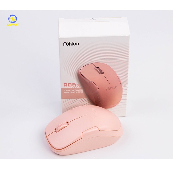 Chuột không dây Fuhlen A06G pink (màu hồng)