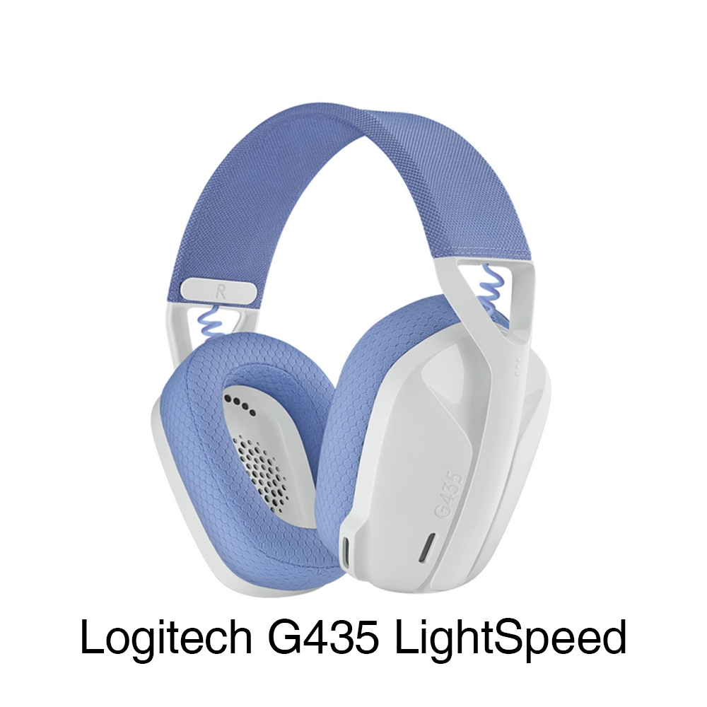 Tai nghe Logitech G435 LightSpeed Wireless Off-White Lilac