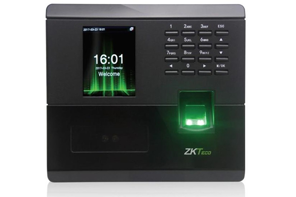 Máy chấm công nhận diện khuôn mặt kết hợp vân tay và thẻ ZKTeco MB100-VL