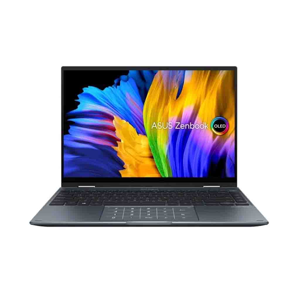 Laptop Asus Zenbook 14 Flip OLED UP5401ZA-KN005W (Core™ i5-12500H | 8GB | 512GB | Intel Iris Xe | 14.0-inch 2.8K | Cảm ứng | Win 11 | Pine Grey)