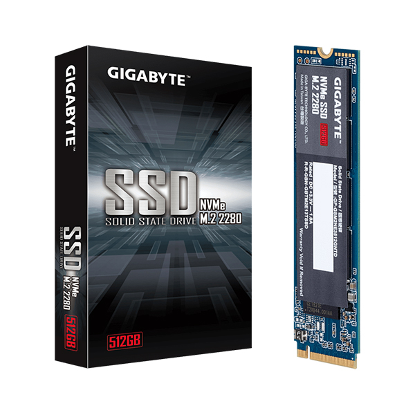 Ổ cứng SSD GIGABYTE 512GB M2 2280 NVMe PCI-Express 3.0 x4 (GP-GSM2NE3512GNTD)