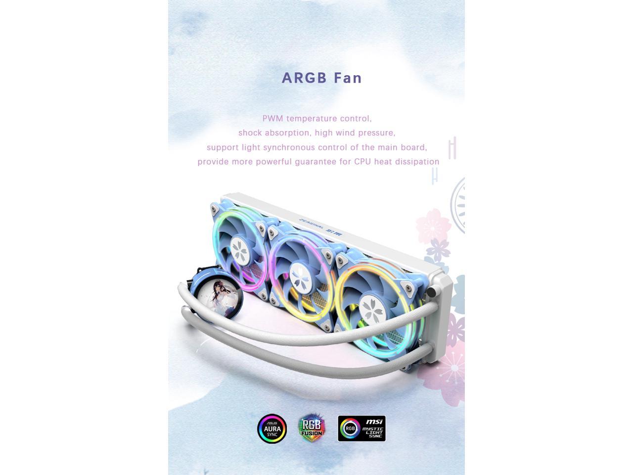 Yeston(イエストン) Sakura 360 Yeston Sakura 360 Desktop Liquid CPU Cooler supports Intel / AMD