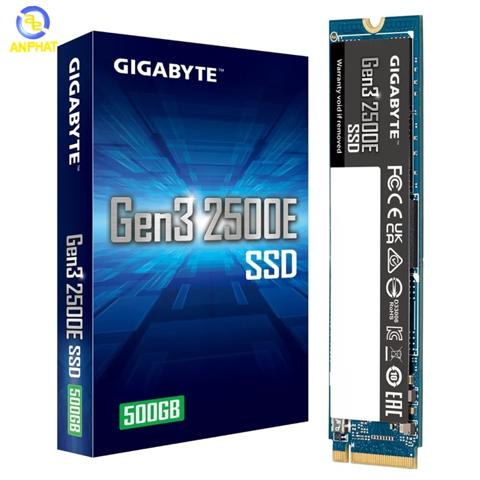 Ổ cứng SSD GIGABYTE 2500E 500GB M2 2280 NVMe gen3x4 ( G325E500G )