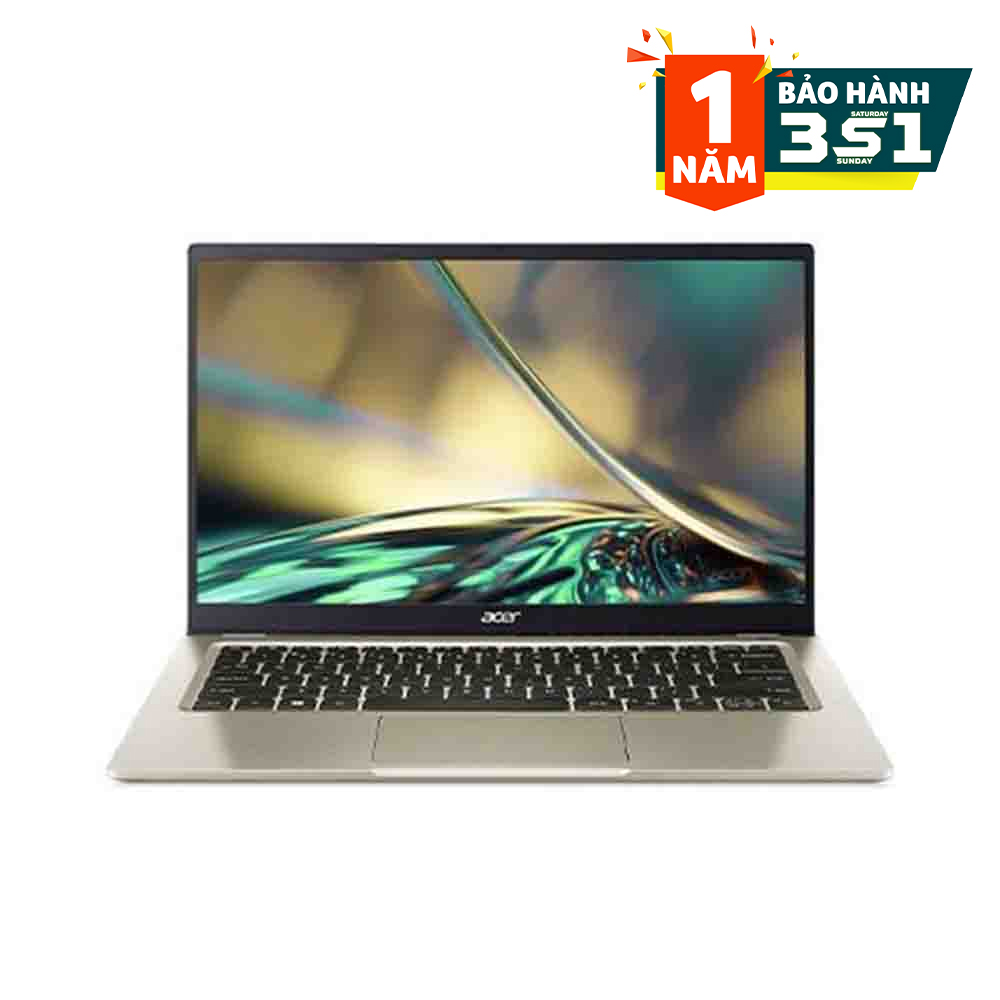 Laptop Acer Swift 3 SF314-512-741L NX.K7JSV.001 (Core™ i7-1260P | 16GB | 1TB | Iris® Xe Graphics | 14 inch QHD | Windows 11 Home | Gold)