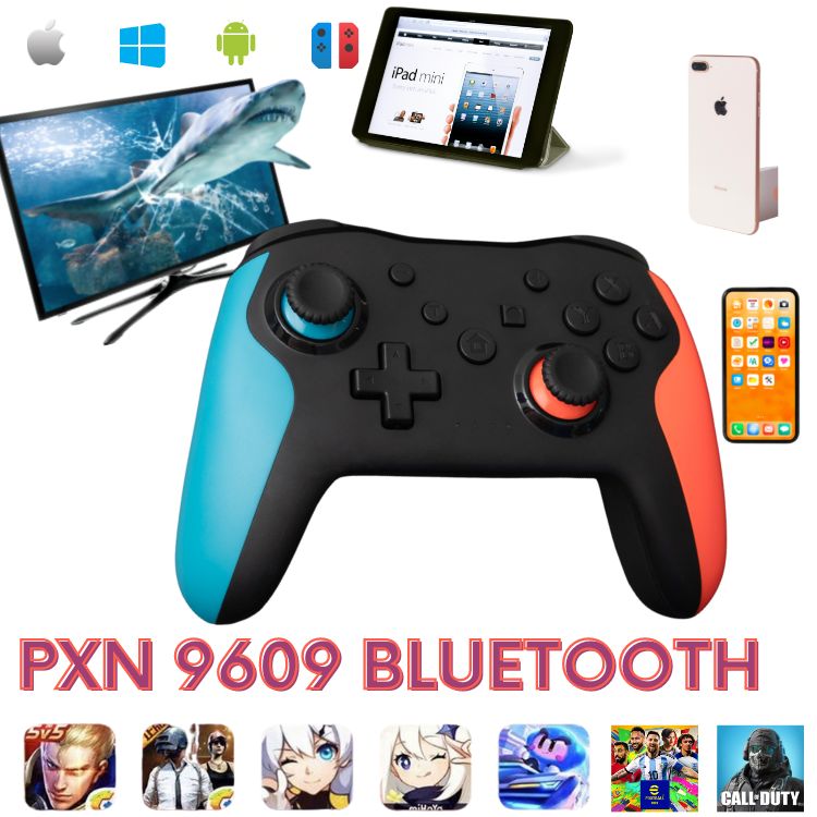 Tay Cầm PXN 9609 Bluetooth NEON: Tay cầm PXN 9609 Bluetooth NEON mang đến cho bạn cảm giác chơi game trên chiếc máy tính xách tay của mình như trên thực tế. Thiết kế đẹp mắt và tính năng tùy chỉnh linh hoạt giúp bạn tận hưởng những trận đấu căng thẳng nhất.
