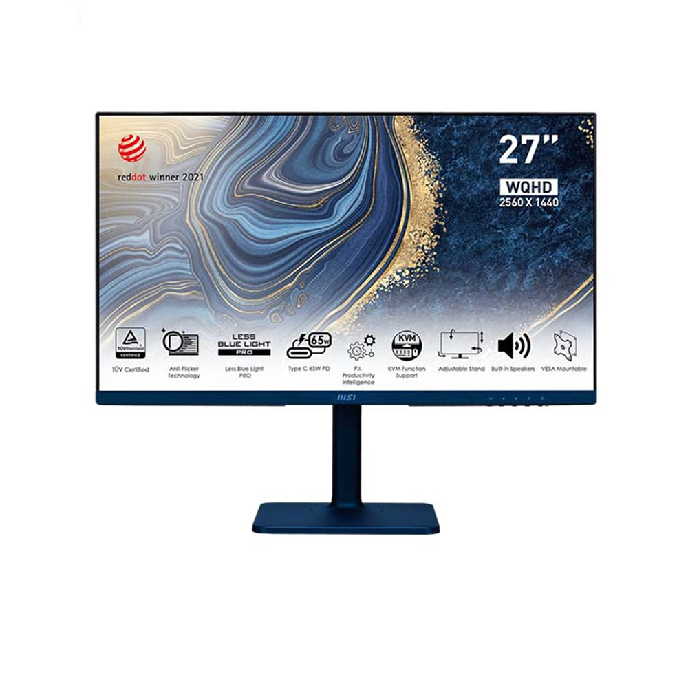 Màn hình MSI Modern MD272QP Ultramarine 27 inch WQHD IPS 75Hz USB TYPE C