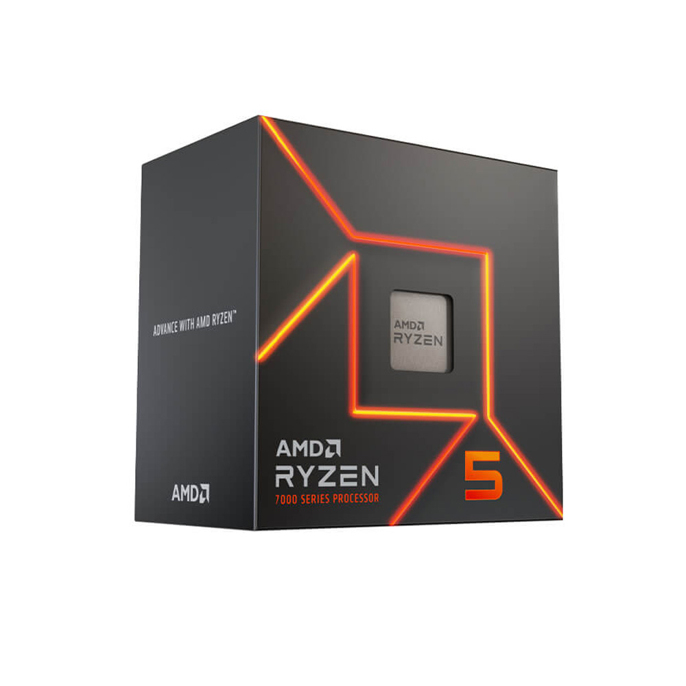 CPU AMD Ryzen 5 7600 (AMD AM5 - 6 Core - 12 Thread - Base 3.8Ghz - Turbo 5.1Ghz - Cache 38MB)
