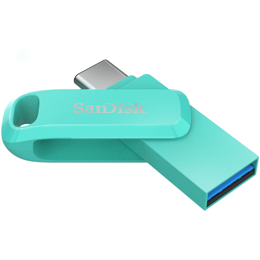 SanDisk Ultra Dual Drive Go USB3.1/Type C, 64GB, Green, Model: SDDDC3-064G-G46G