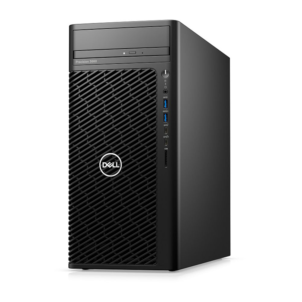 Máy tính trạm Workstation Dell Precision 3660 Tower - 42PT3660D12 (i7-12700 | 8GB DDR5 | SSD 512GB | NVIDIA T400 | DVDRW | 300W | KB_M | DOS | 3Yr)