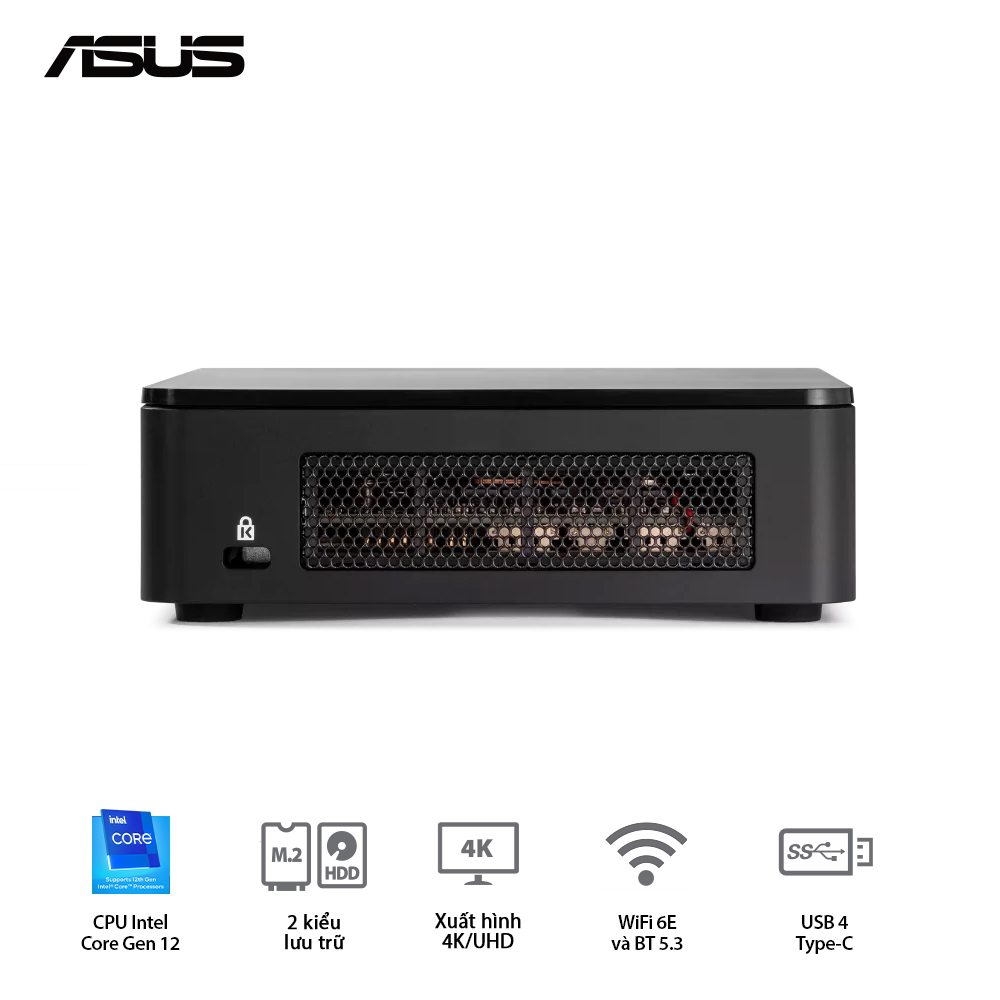 PC Intel NUC 12 Pro - RNUC12WSHI30000(I) (i3-1220P/Intel UHD