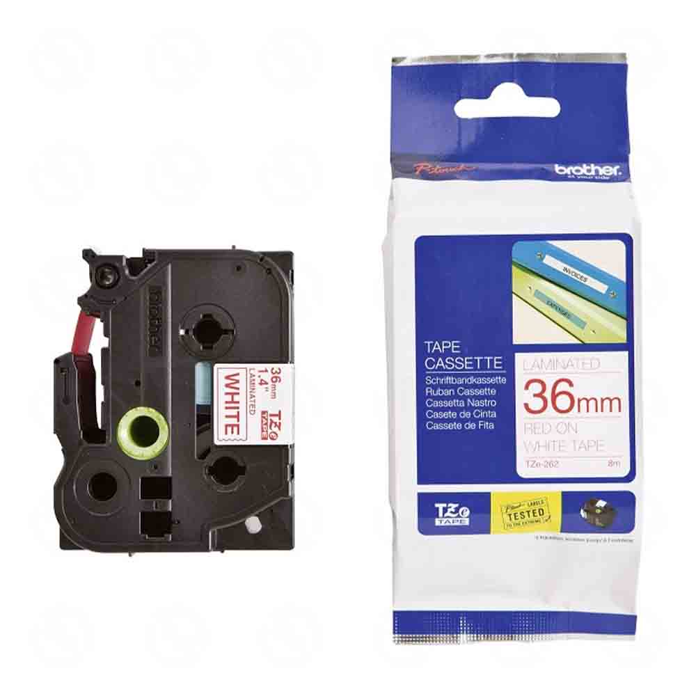 Giấy in nhãn Brother tiêu chuẩn TZe-262  36mm 