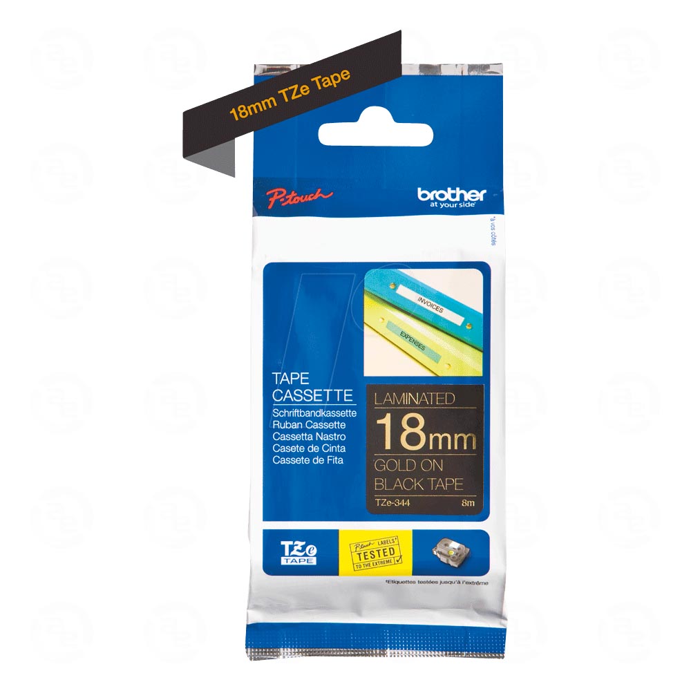 Giấy in nhãn Brother tiêu chuẩn TZe-344 18mm 