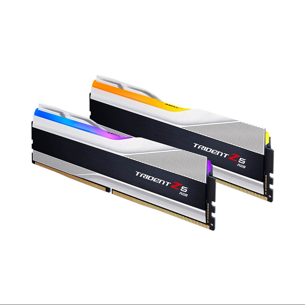 Ram GSKILL Trident Z5 RGB 64GB 6400MHz DDR5 (32GBx2) Silver (F5-6400J3239G32GX2-TZ5RS)