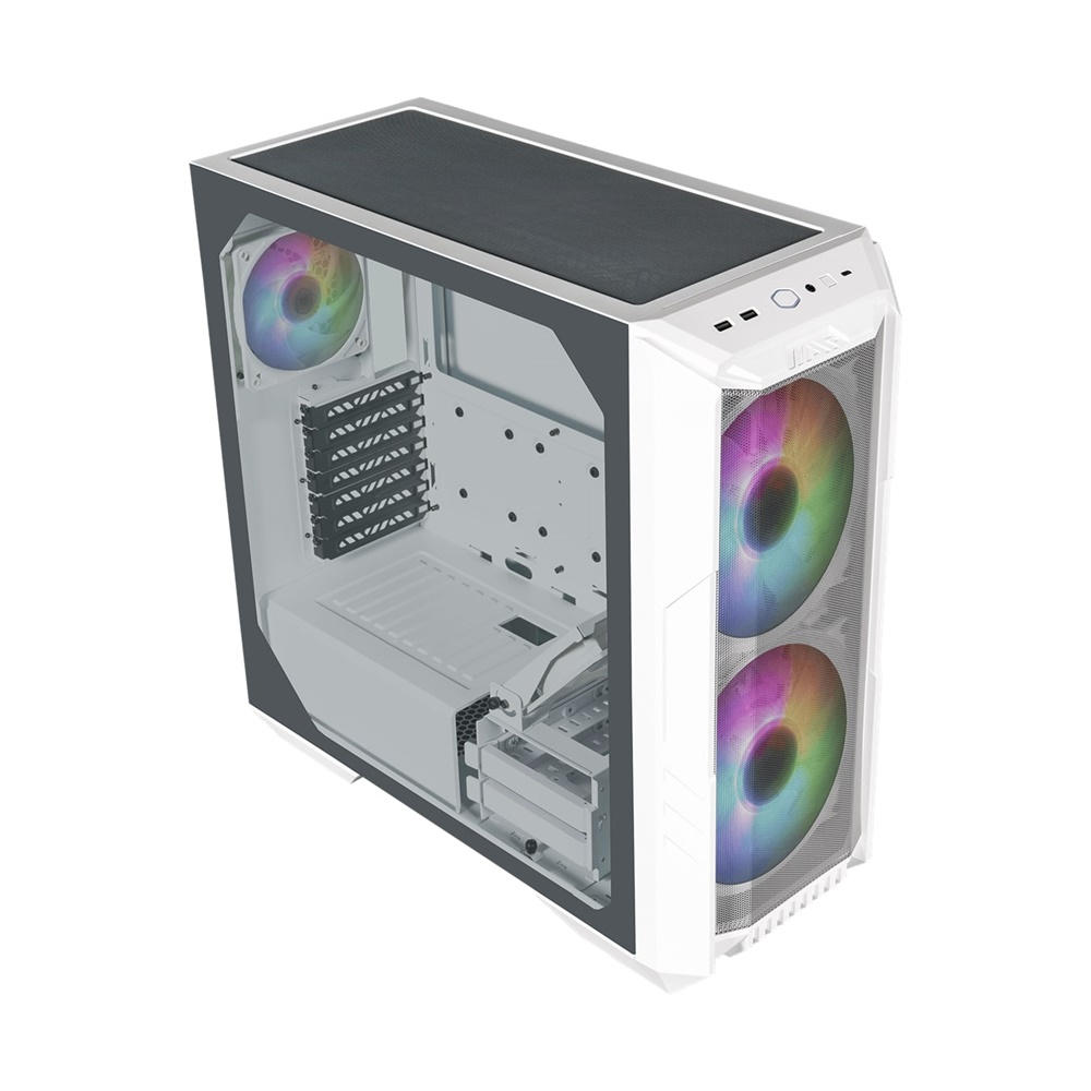Vỏ case CoolerMaster HAF 500 WHITE (ATX, 3 Fan ARGB)