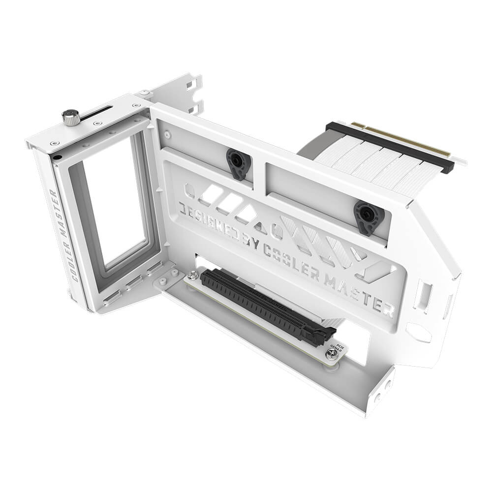 Supporto VGA Verticale Talius Per Case Cronos | Riser PCIe, Bianco, Cavo Da 250mm Incluso