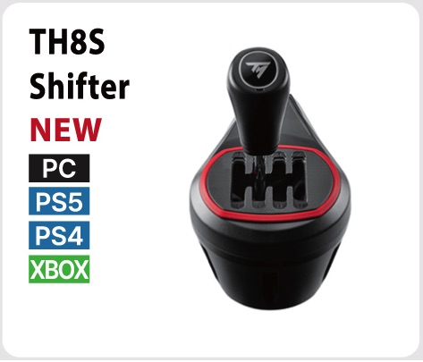 Cần số chơi game lái xe ThrustMaster TH8S - 8 cấp - USB- Support : PC, PS5, Xbox Series, Xbox One
