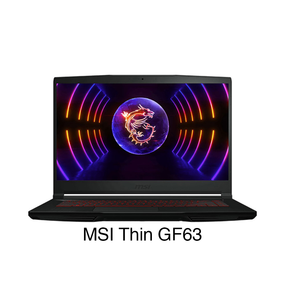 Laptop MSI Thin GF63 12VE-460VN (Core i5-12450H | 8GB | 512GB | RTX 4050 | 15.6 inch FHD 144Hz | Win 11 | Đen)