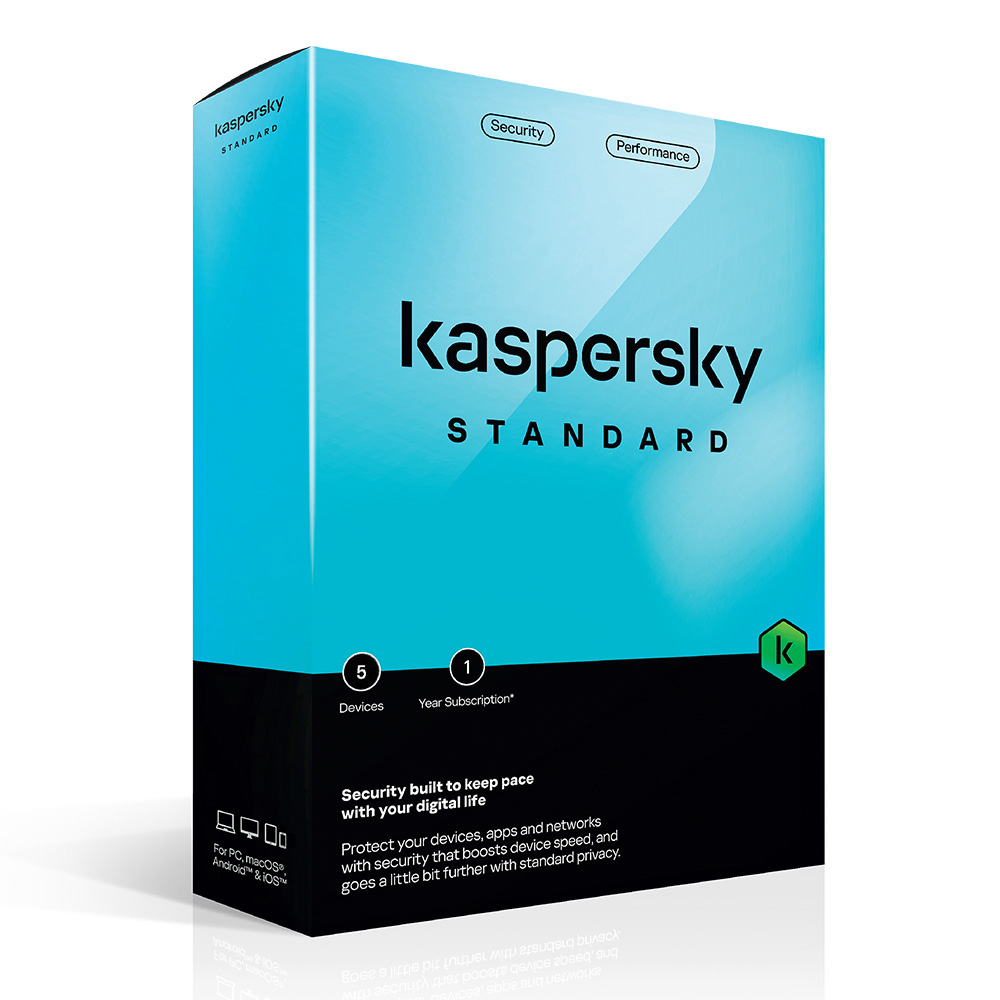 Phần Mềm Diệt Virus Kaspersky Standard (5 Thiết Bị - 1 Năm)