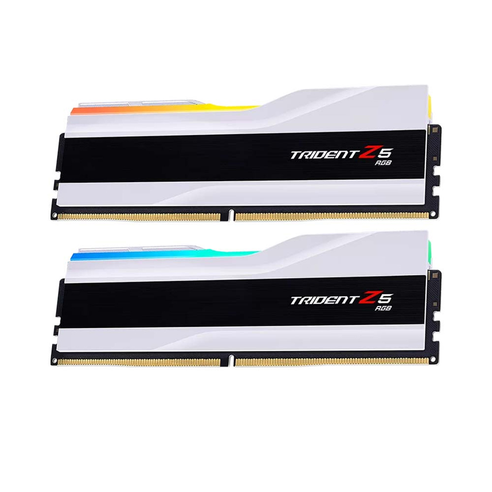 Ram GSKILL Trident Z5 RGB 64GB 6000MHz DDR5 (2x32GB) White (F5-6000J3636F32GX2-TZ5RW)
