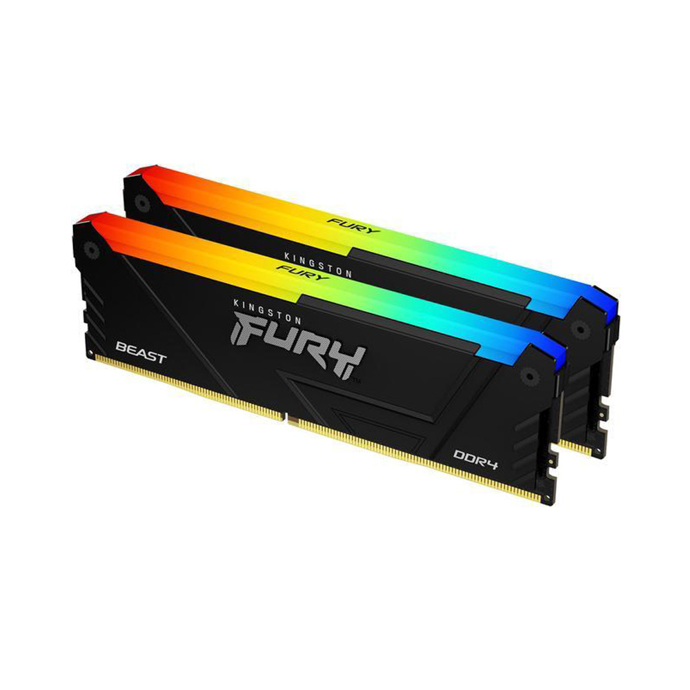 RAM Kingston FURY Beast RGB 32GB (2x16GB) DDR4 3200MHz (KF432C16BB12AK2/32)
