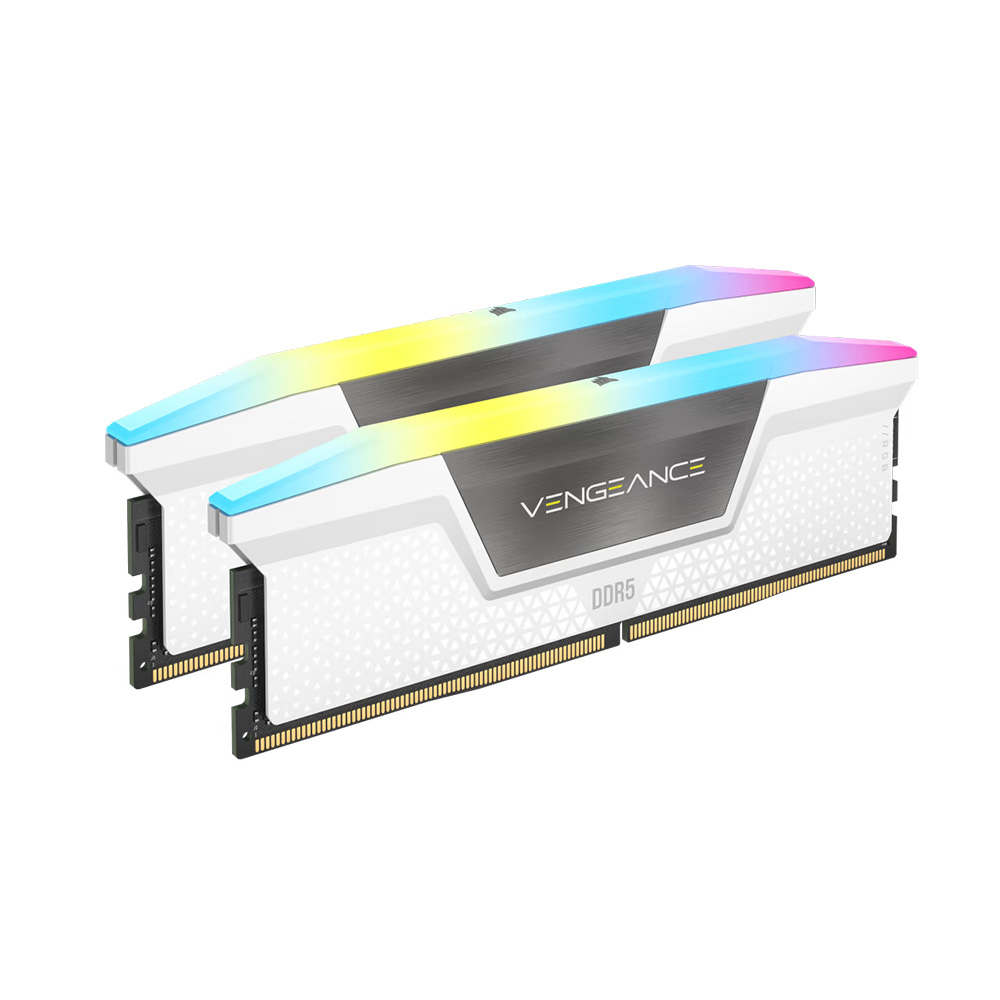 RAM CORSAIR VENGEANCE® RGB White 32GB (2x16GB) DDR5 5200Mhz (CMH32GX5M2B5200C40W)