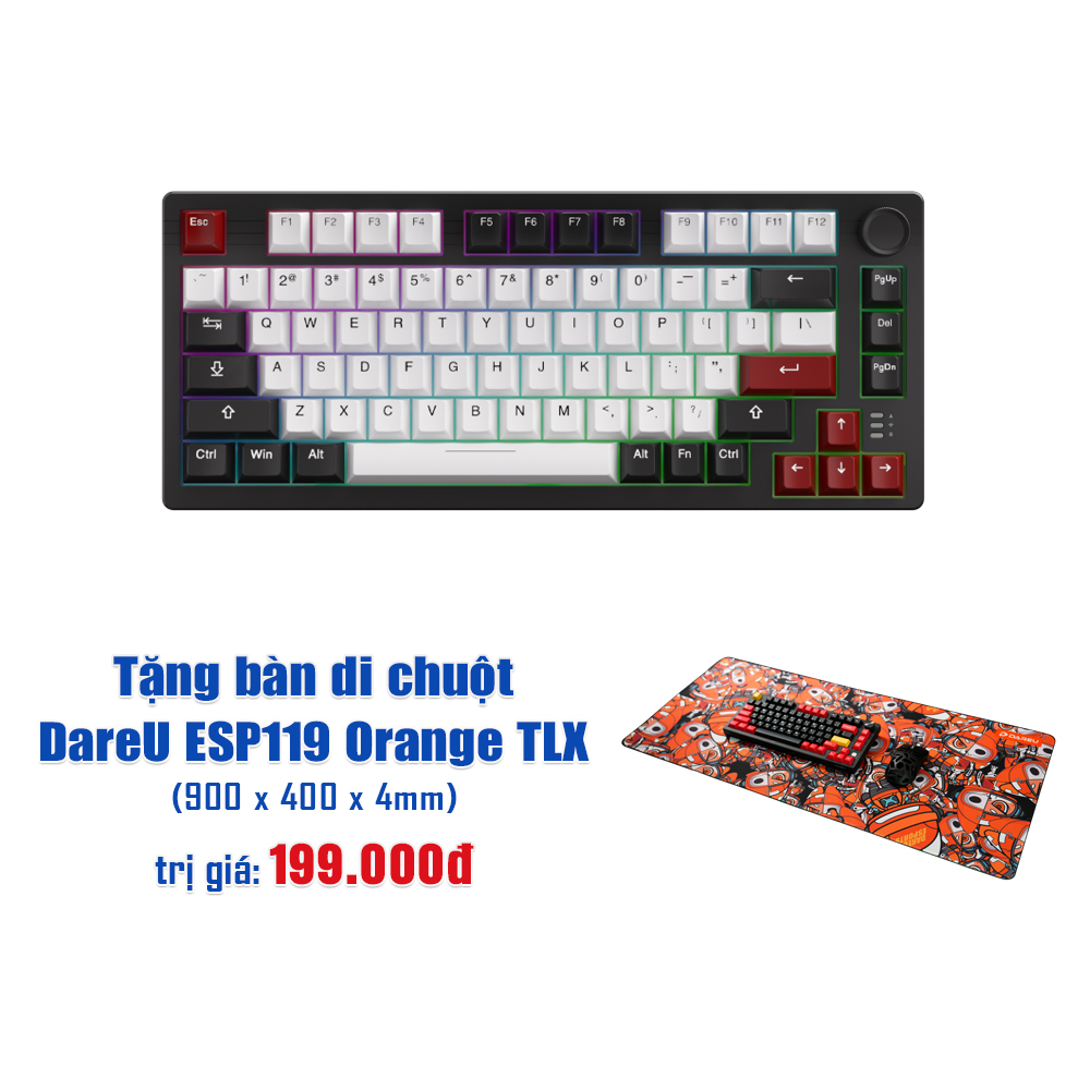 Bàn phím cơ DareU EK75 Pro Triple Mode WBC DareU Dream switch