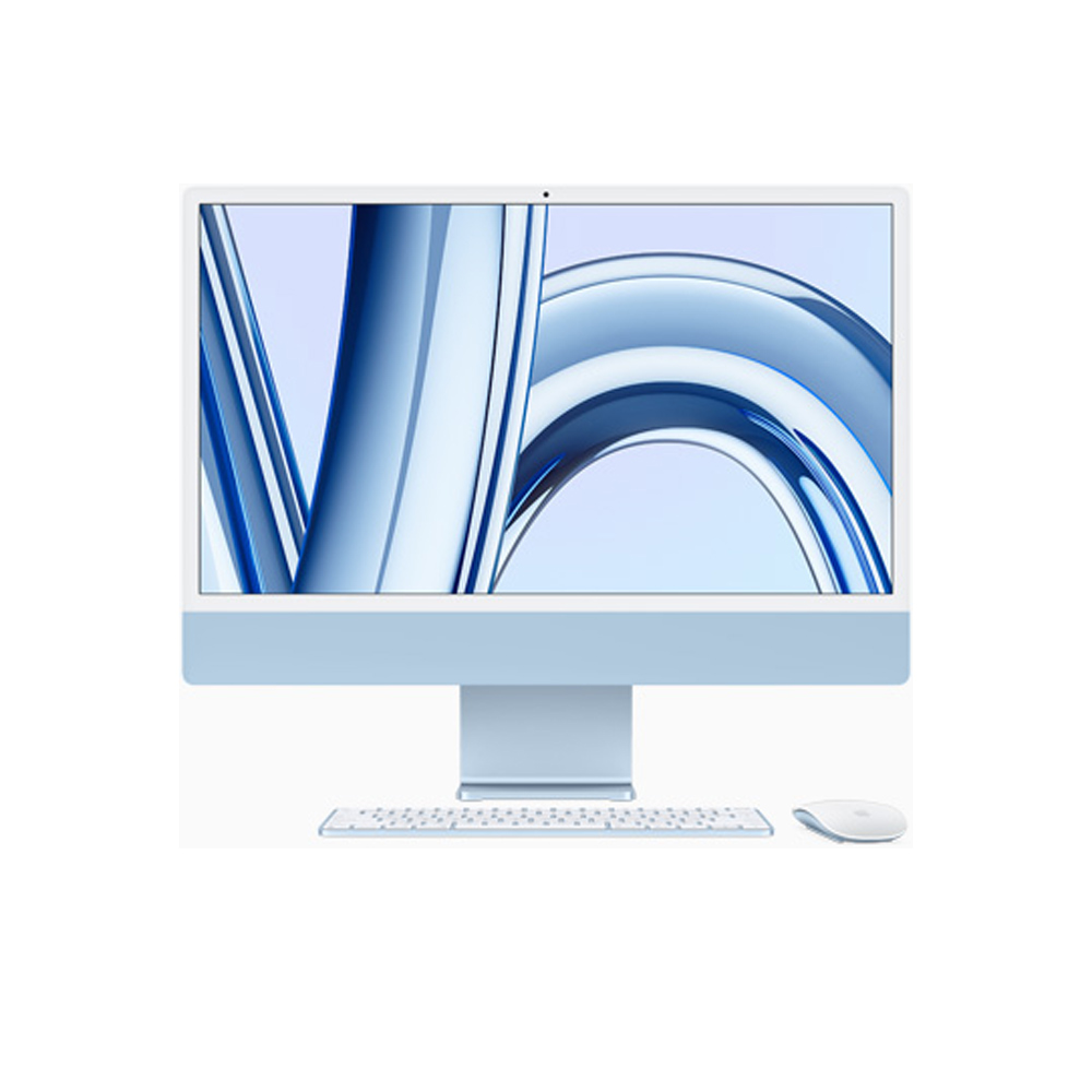 Máy tính All in One Apple iMac 24 inch M3 (8 CPU - 10 GPU - 8GB - 256GB) MQRQ3SA/A - Blue | Chính Hãng Apple Việt Nam