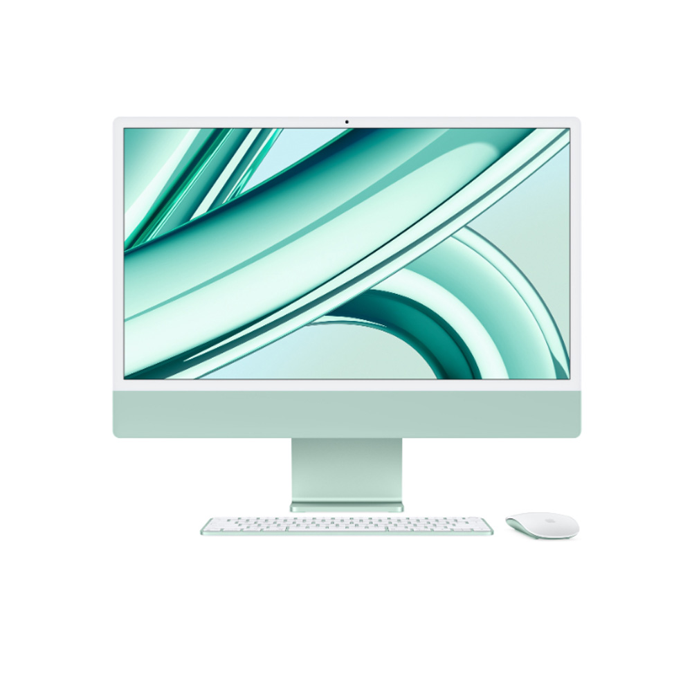 Máy tính All in One Apple iMac 24 inch M3 (8 CPU - 8 GPU - 8GB - 256GB) MQRA3SA/A - Xanh lá | Chính Hãng Apple Việt Nam
