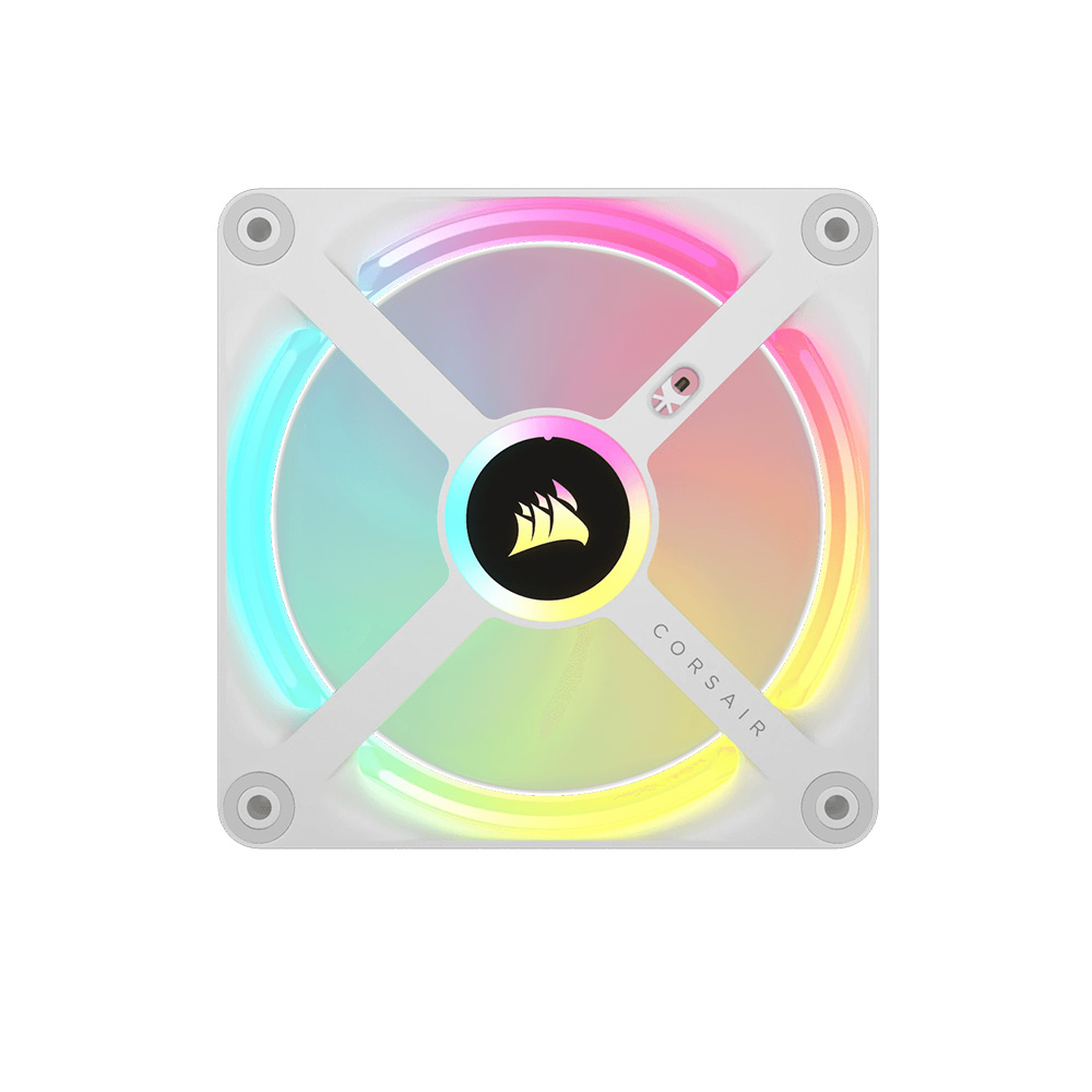 Quạt Máy Tính Corsair iCUE LINK QX120 RGB WHITE Magnetic Dome RGB Fan CO-9051005-WW
