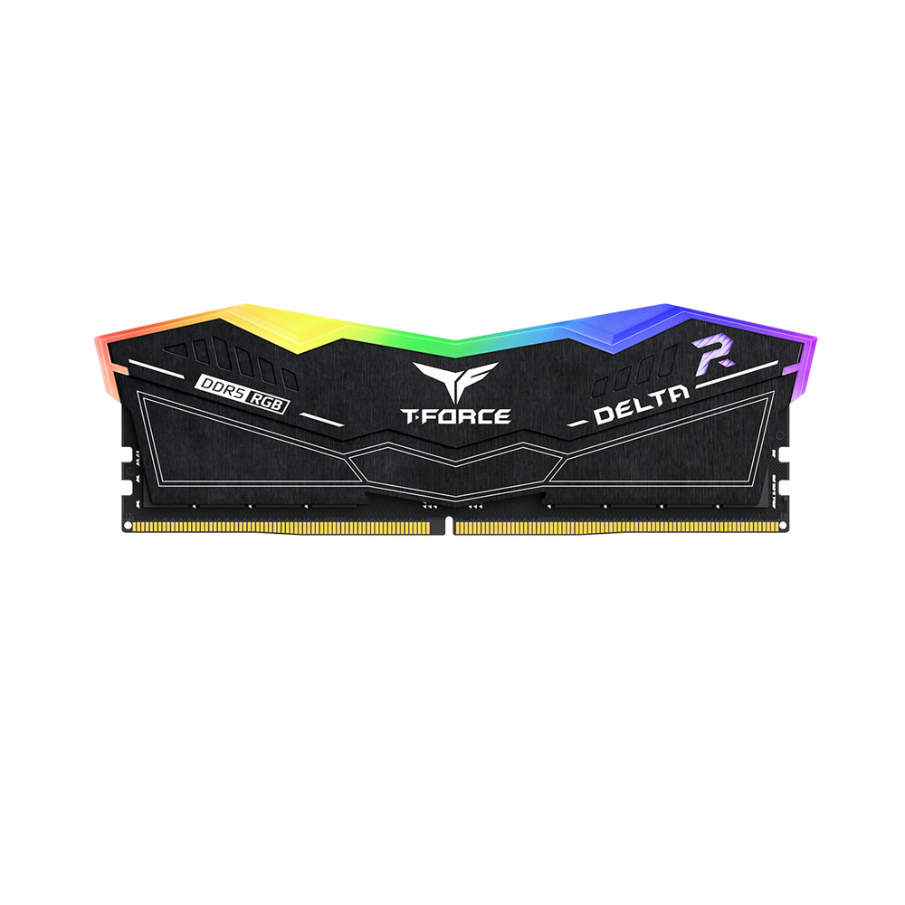 Ram PC Team Group T-Force Delta RGB 16GB DDR5 6000MHz Black (FF3D516G6000HC38A01)