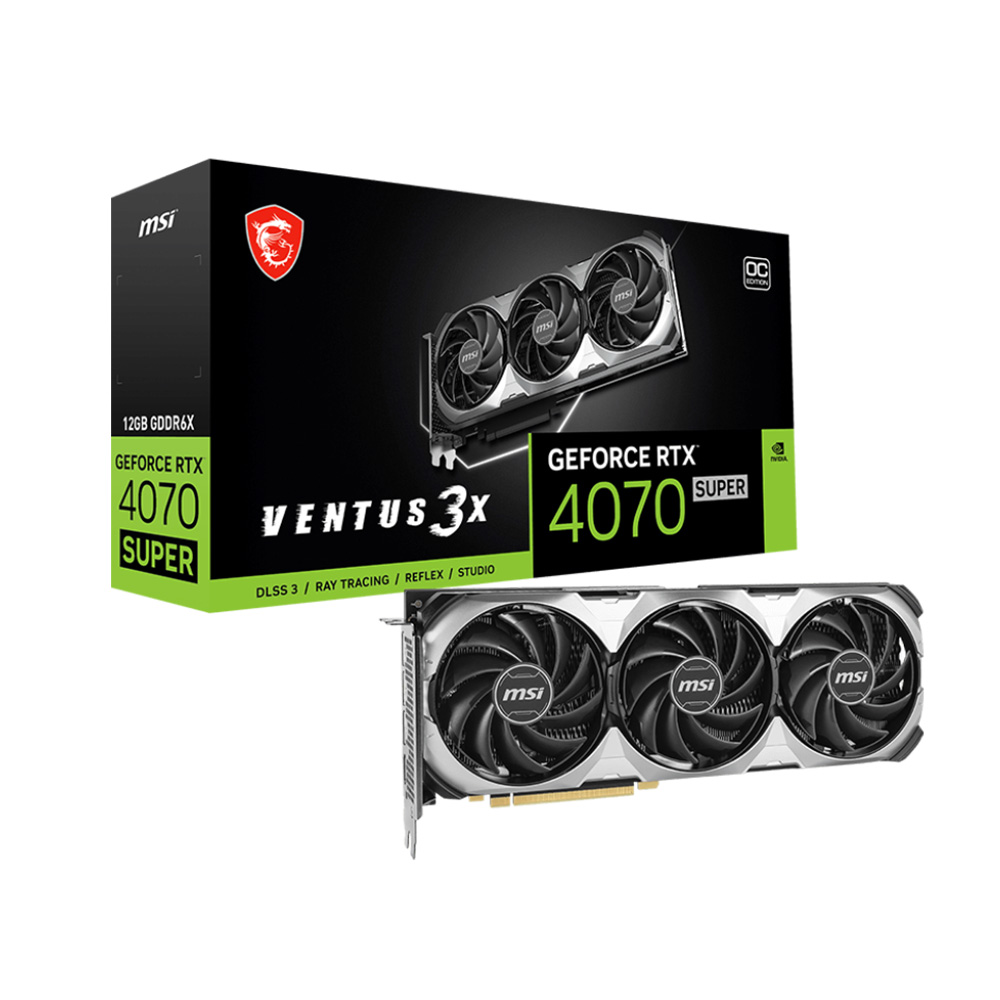 VGA MSI GEFORCE RTX 4070 SUPER 12GB VENTUS 3X OC