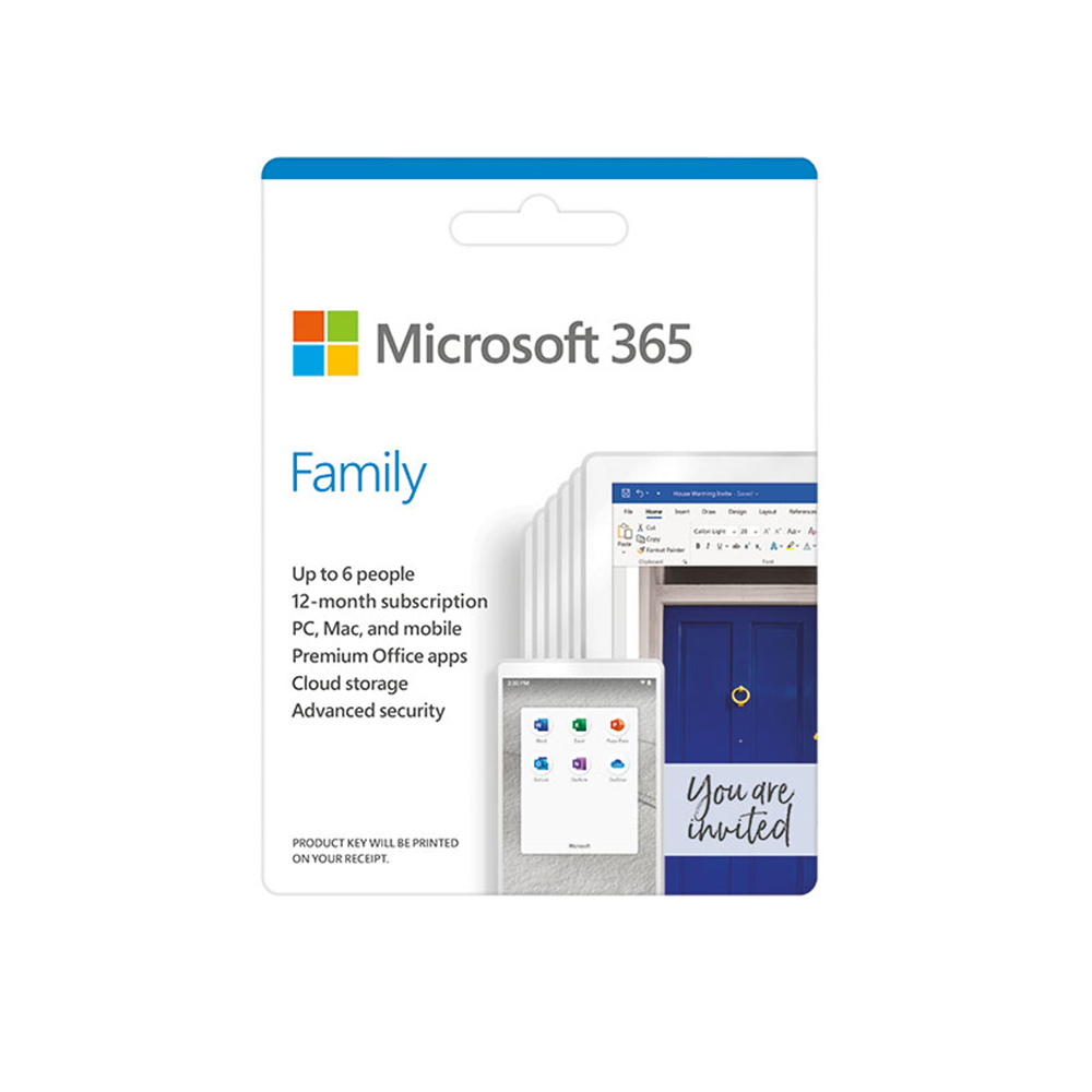 Phần mềm Microsoft 365 Family 32-bit/x64 All Languages 6GQ-00083 - Key điện tử