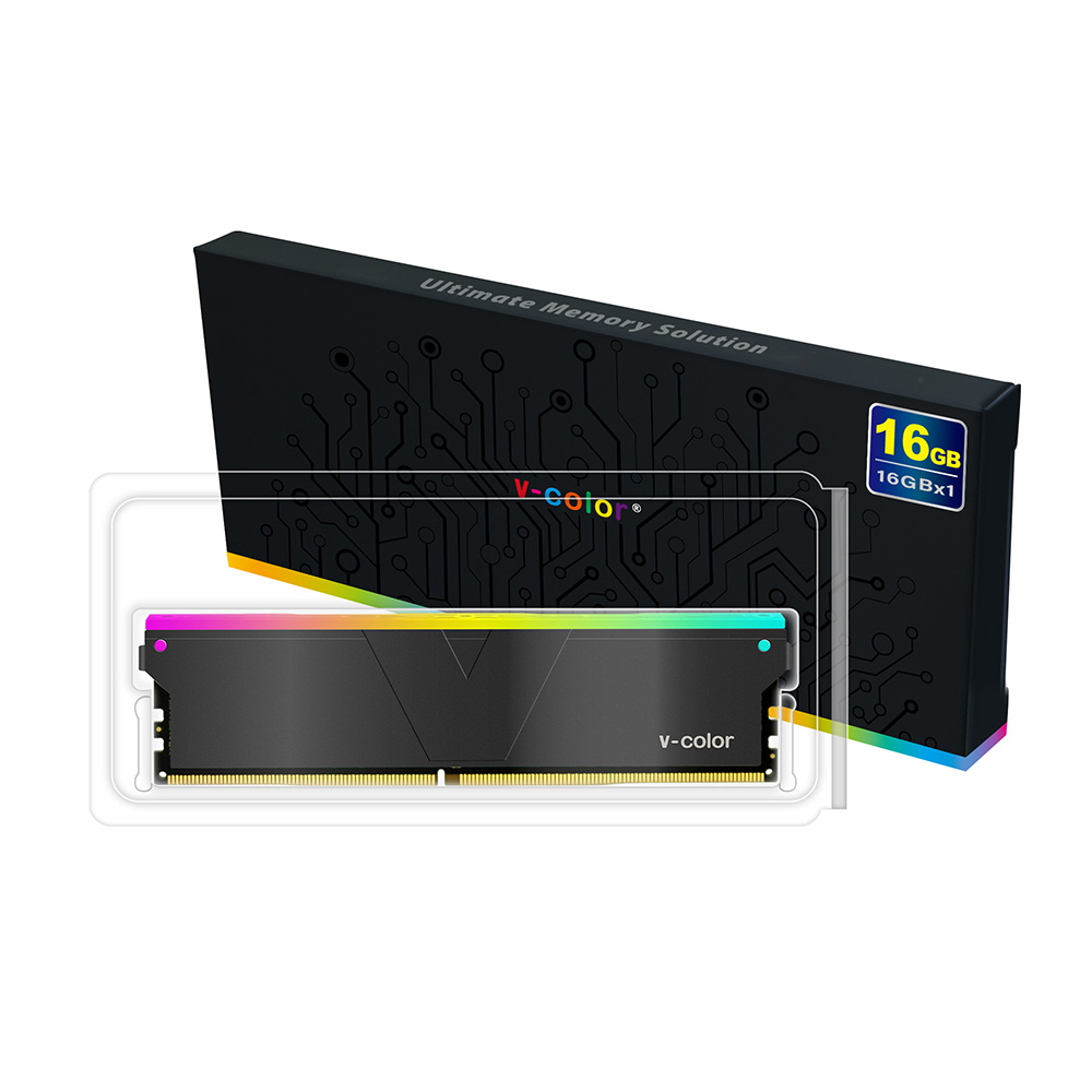 RAM PC V-Color DDR4 16GB 3600MHz SKYWALKER PLUS RGB (BLACK) (TL416G36S818CSPKWS)