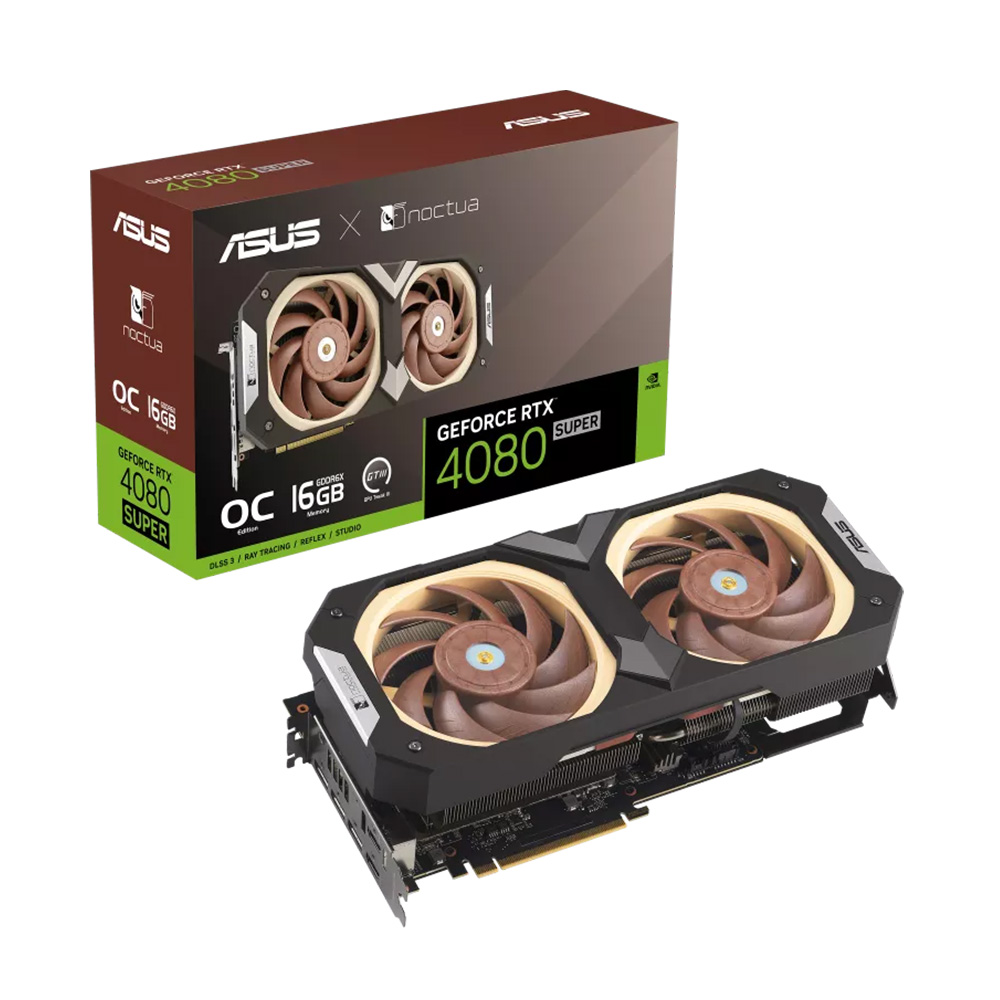 VGA ASUS RTX 4080 SUPER OC 16GB NOCTUA EDITION (RTX4080S-O16G-NOCTUA)