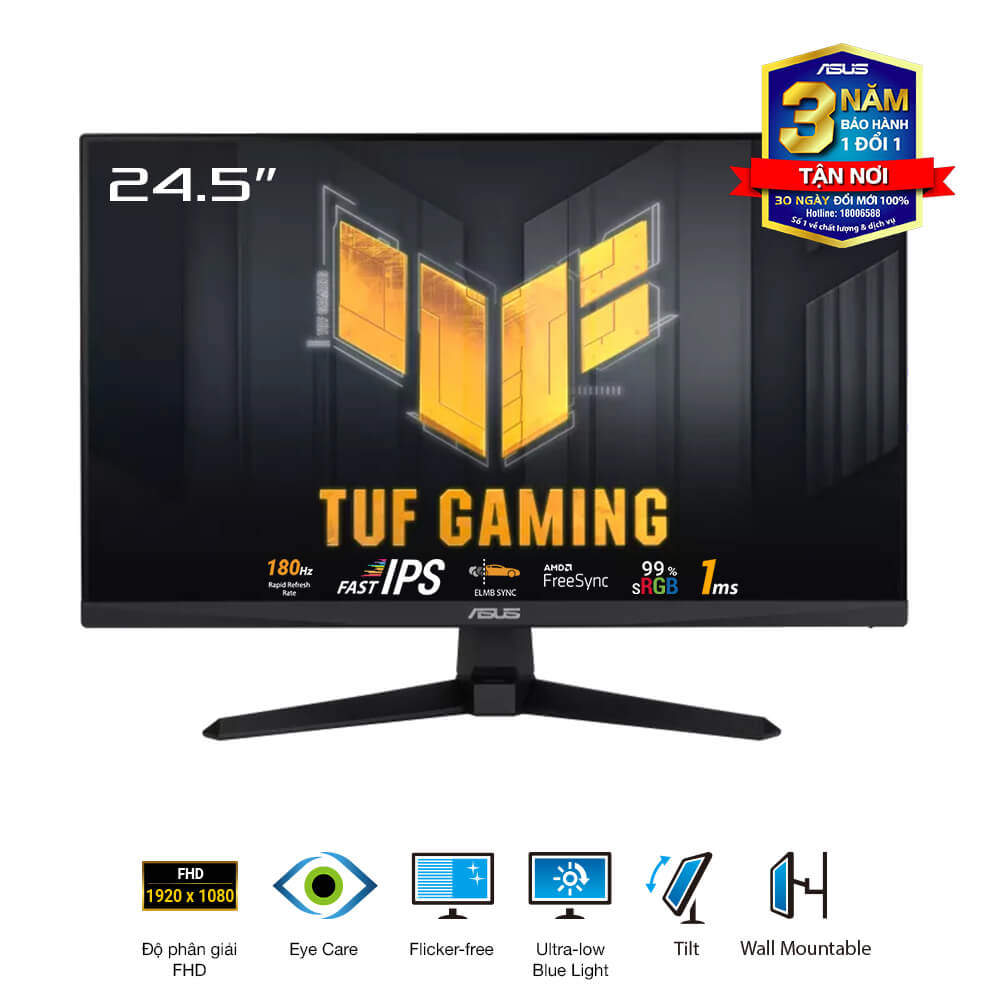 ASUS VG259Q3A 24.5型 フルHD 180Hz ゲーミングモニター Amazon.co.jp: ASUS ゲーミングモニター TUF Gaming VG259Q3A 24.5
