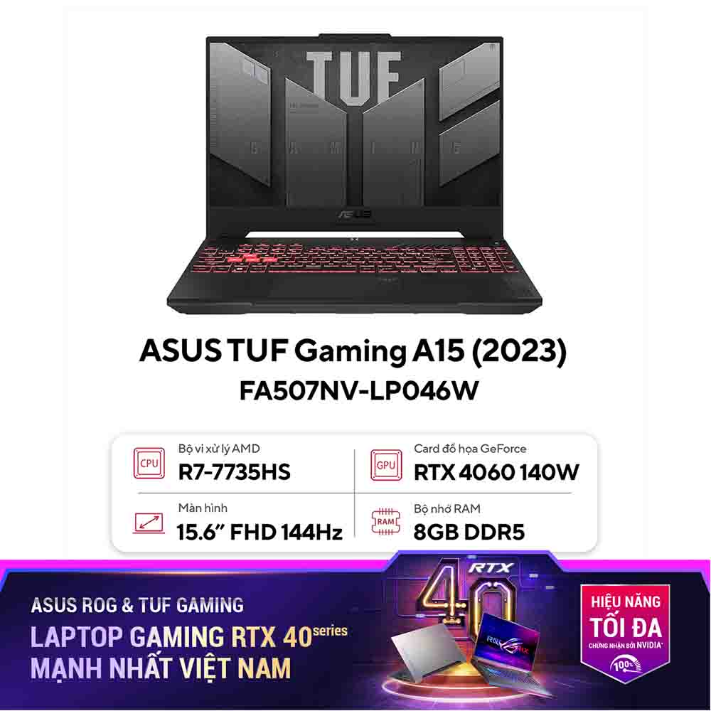 Laptop ASUS TUF Gaming A15 FA507NV-LP046W (Hàng Giá Sốc)