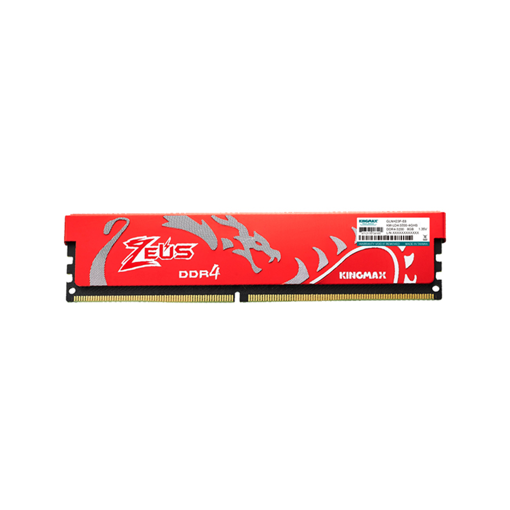 Ram Kingmax 16GB DDR4-3200Mhz HEATSINK Zeus (đỏ)