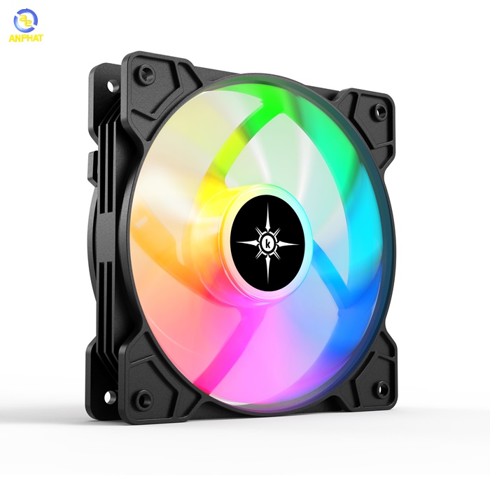 Quạt tản nhiệt cho case KENOO ESPORT F100 - RGB (Fan 12cm) (Hàng giá sốc)