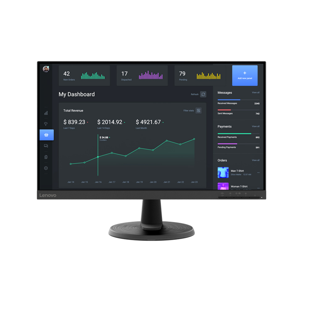 MÀN HÌNH LENOVO D24-40 67A2KAC6VN (23.8 INCH - VA - FHD - 75HZ- 4MS)