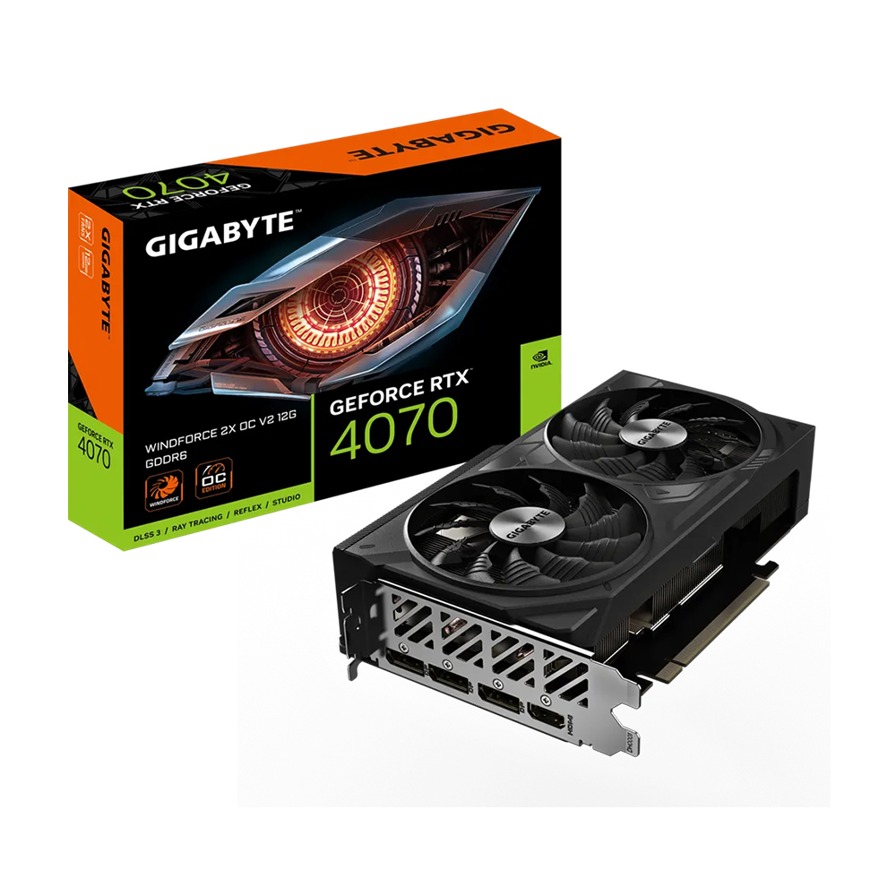 VGA Gigabyte RTX 4070 WINDFORCE 2X OC 12G (N4070WF2 OC-12GD)