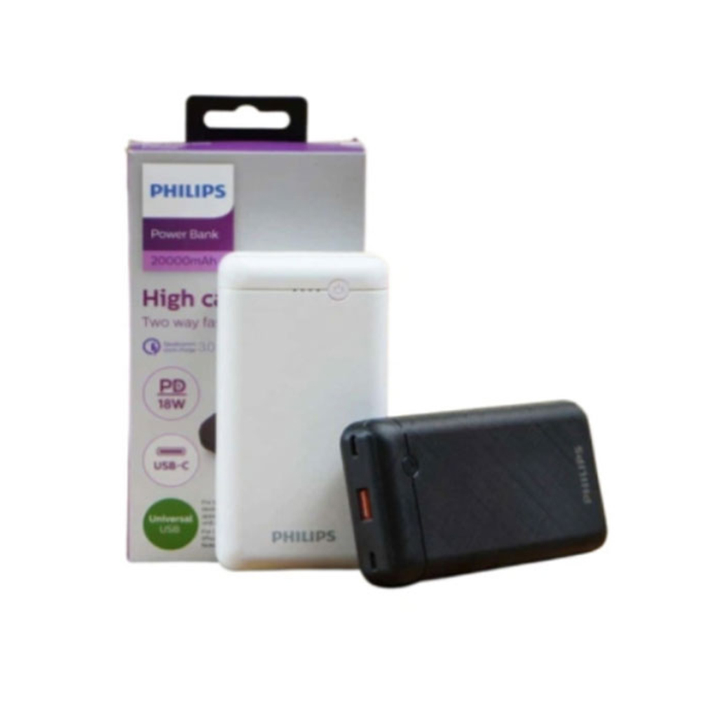 PIN SẠC DỰ PHÒNG HIỆU PHILIPS SLIM POWER BANK WITH C PORT 20000MAH