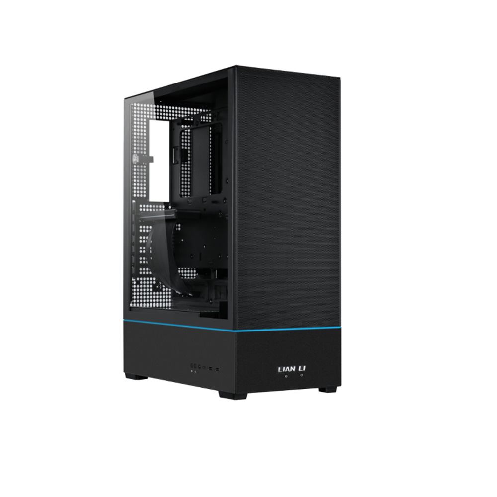 VỎ CASE LIAN LI SUP01 BLACK ( ATX, RISE PCIE 4.0, 3 FAN)